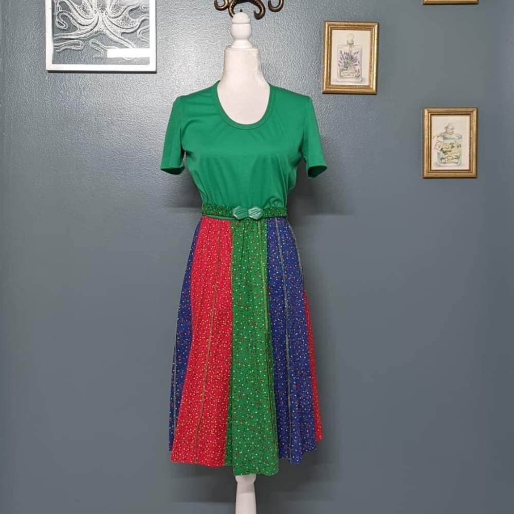 Sold Vintage R&K Originals Calico Cotton Dress